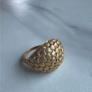 Vintage 18k GOLD Dome Statement Ring